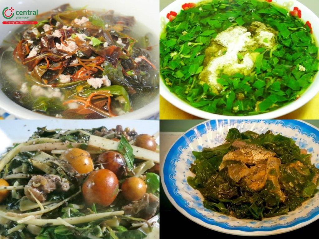 Món ăn được chế biến từ cây Rau ranh